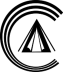 Camppartner Logo Klein Schwarz weiß